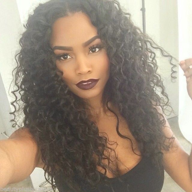 Super curly weave hairstyle