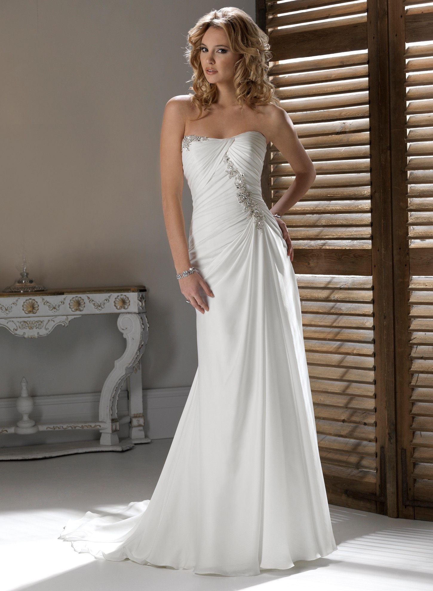 strapless-wedding-dress-with-a-line