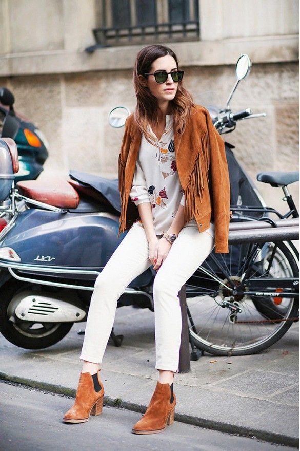 Amazing Fringed Jeans Outfits