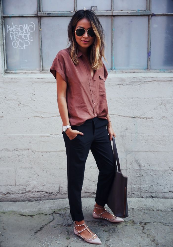 Amazing Work Outfits With Flats