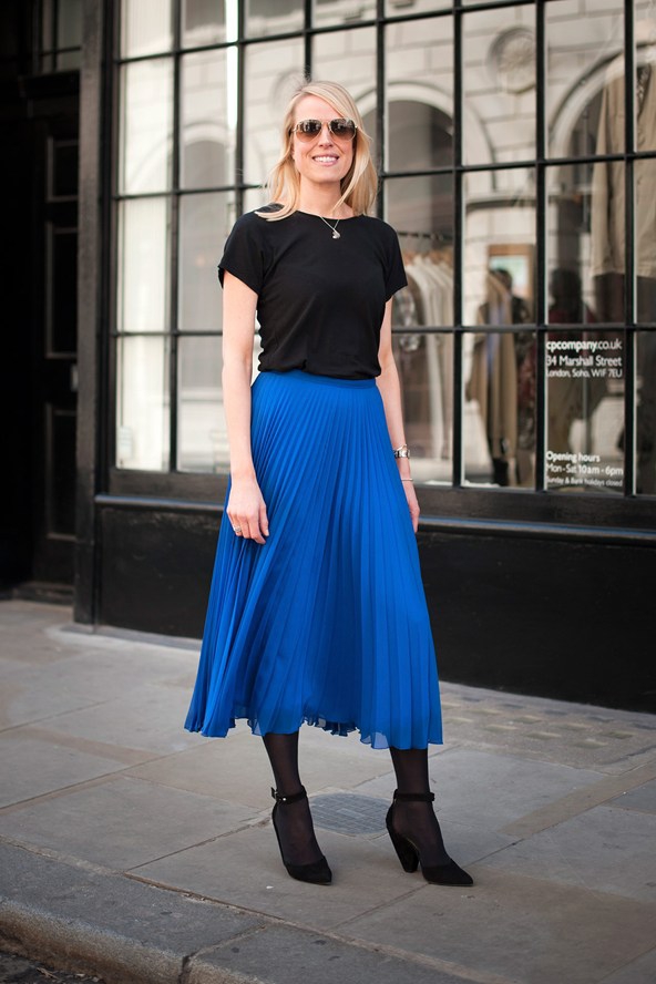 Classy Pleated Skirt Outfits