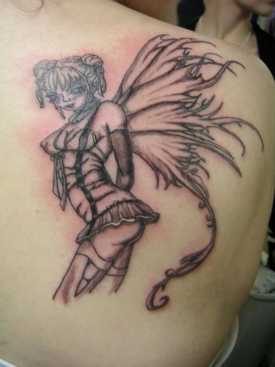 Fairy-Girl-Tattoo-Design