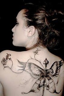 Lovely Upper Back Tattoos for Women