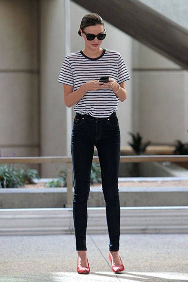 Miranda Kerr Black Jeans Outfits