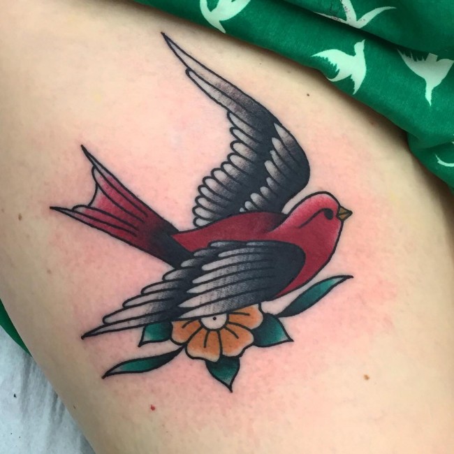Nice Swallow Tattoo
