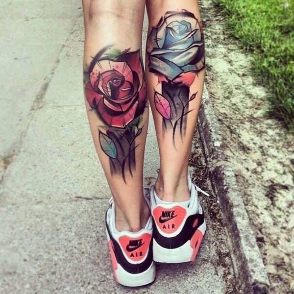 Rose-Calf-Tattoos