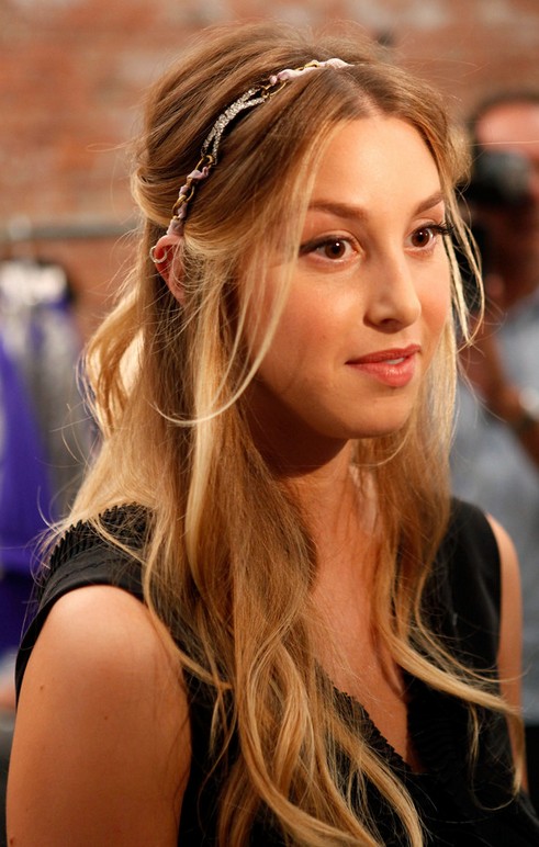 Whitney-Port-Long-Hairstyle-Half-Up-Half-Down-with-Headband