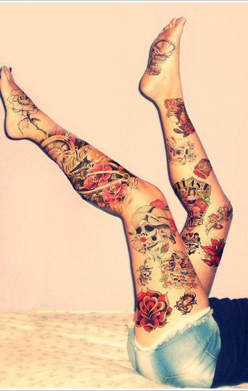 skull-thigh-tattoo-for-women