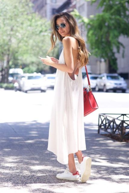 Beautiful Summer Outfits With Simple Slip Dresses