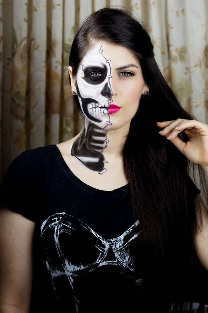 Beautiful Half Face Halloween Makeup Ideas