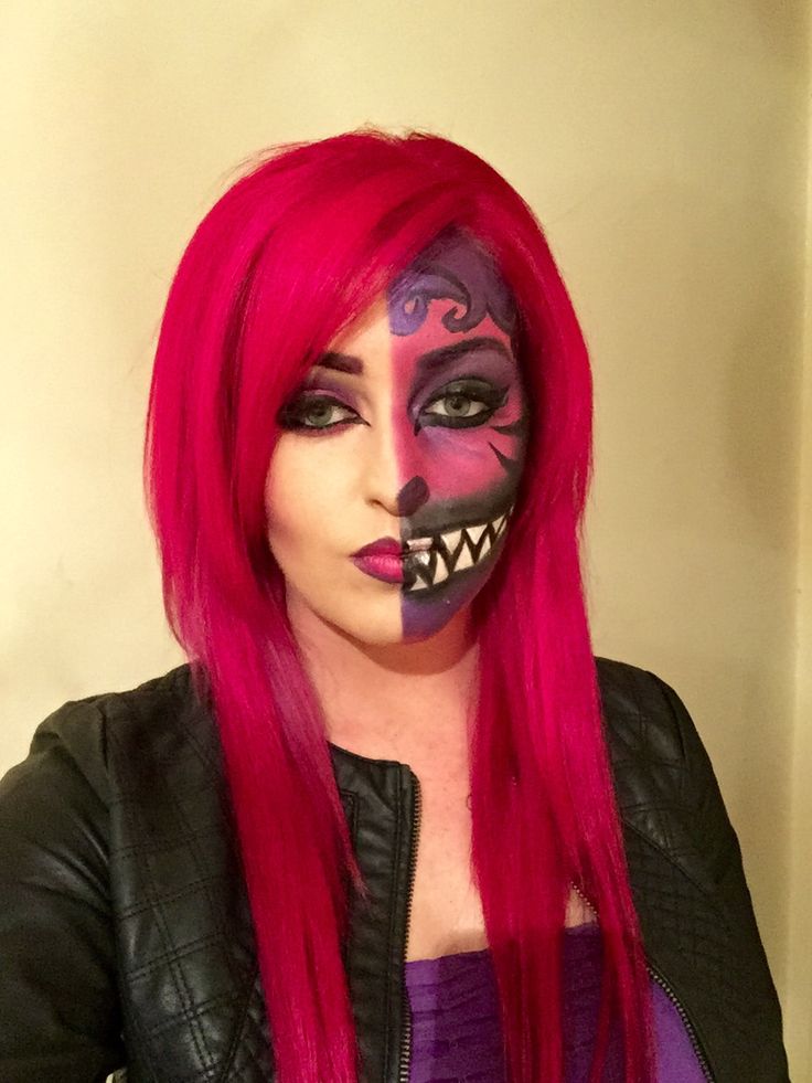 Beautiful Half Face Halloween Makeup