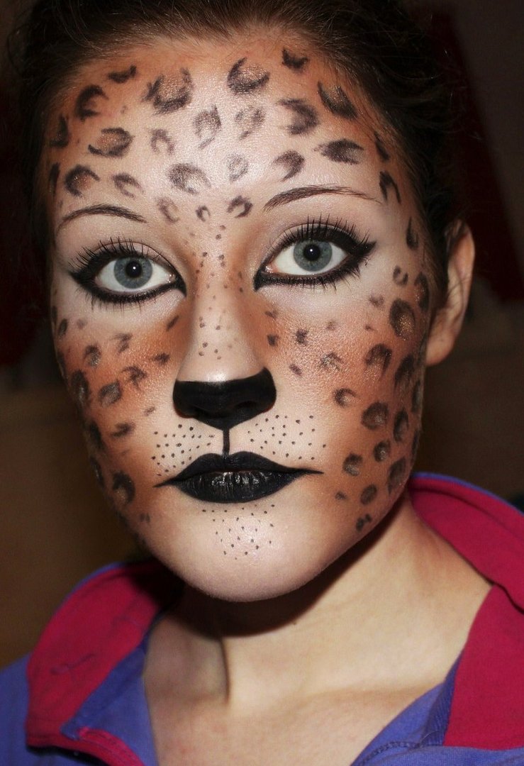Cheetah Halloween Makeup