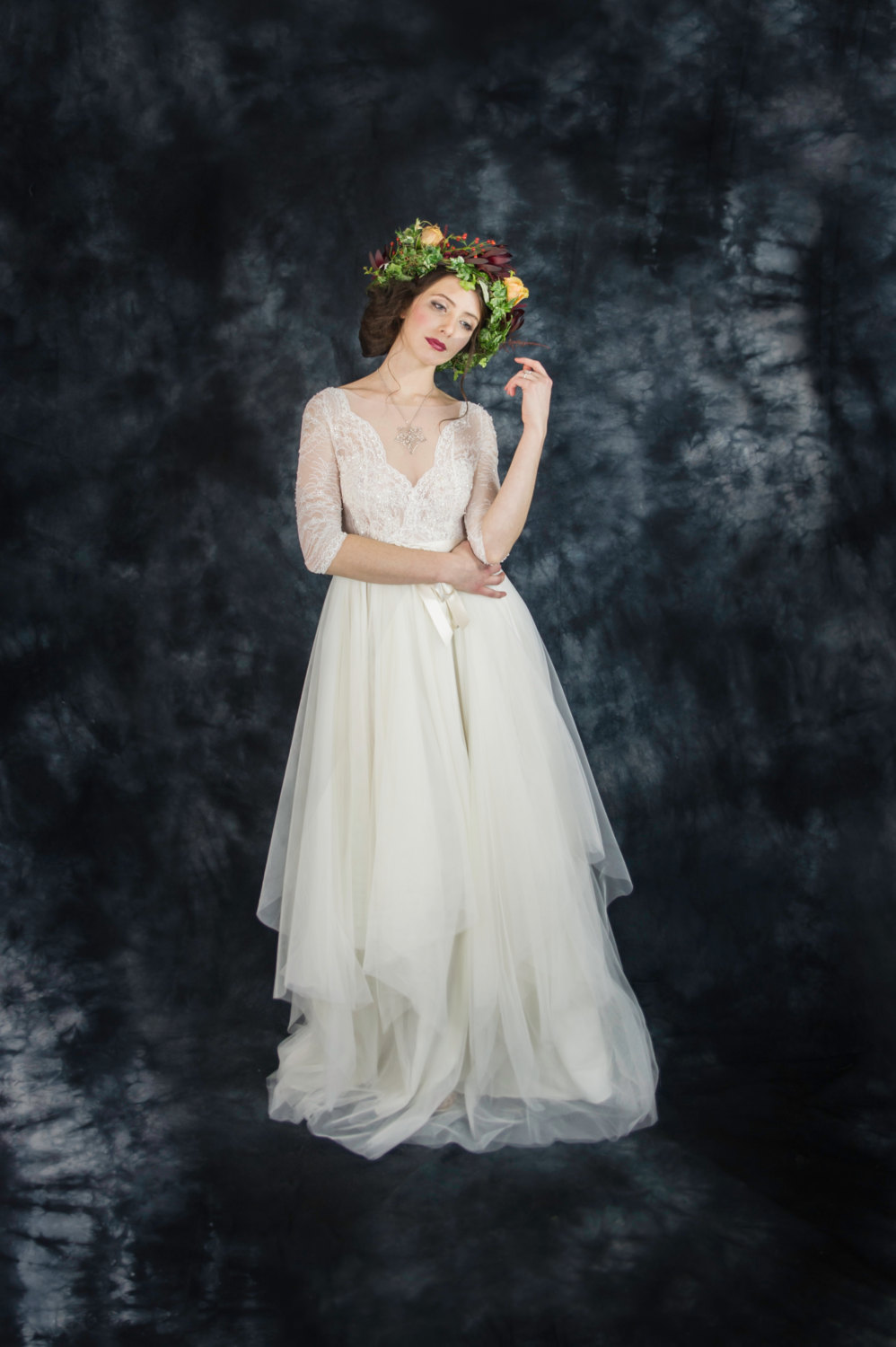 Lovely bohemian wedding dress