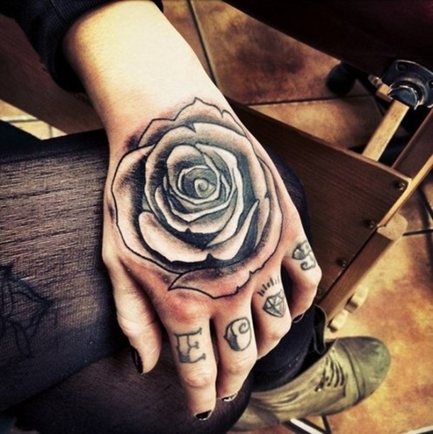 Rose-flower-looking-best-design-men-hand-tattoo
