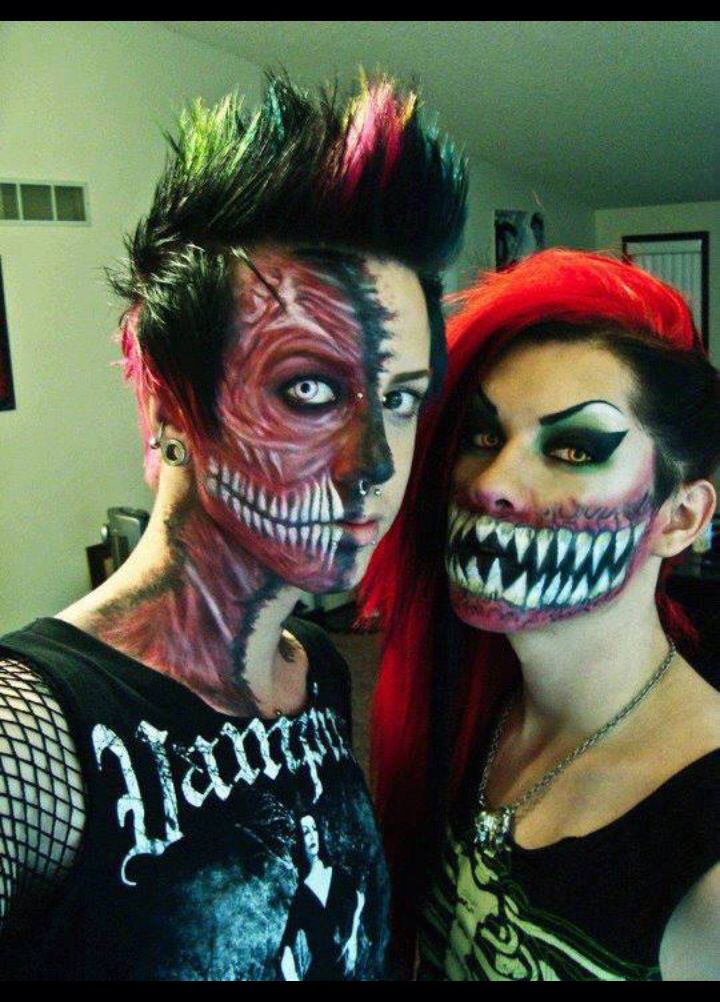 Scary Halloween Makeup Couple