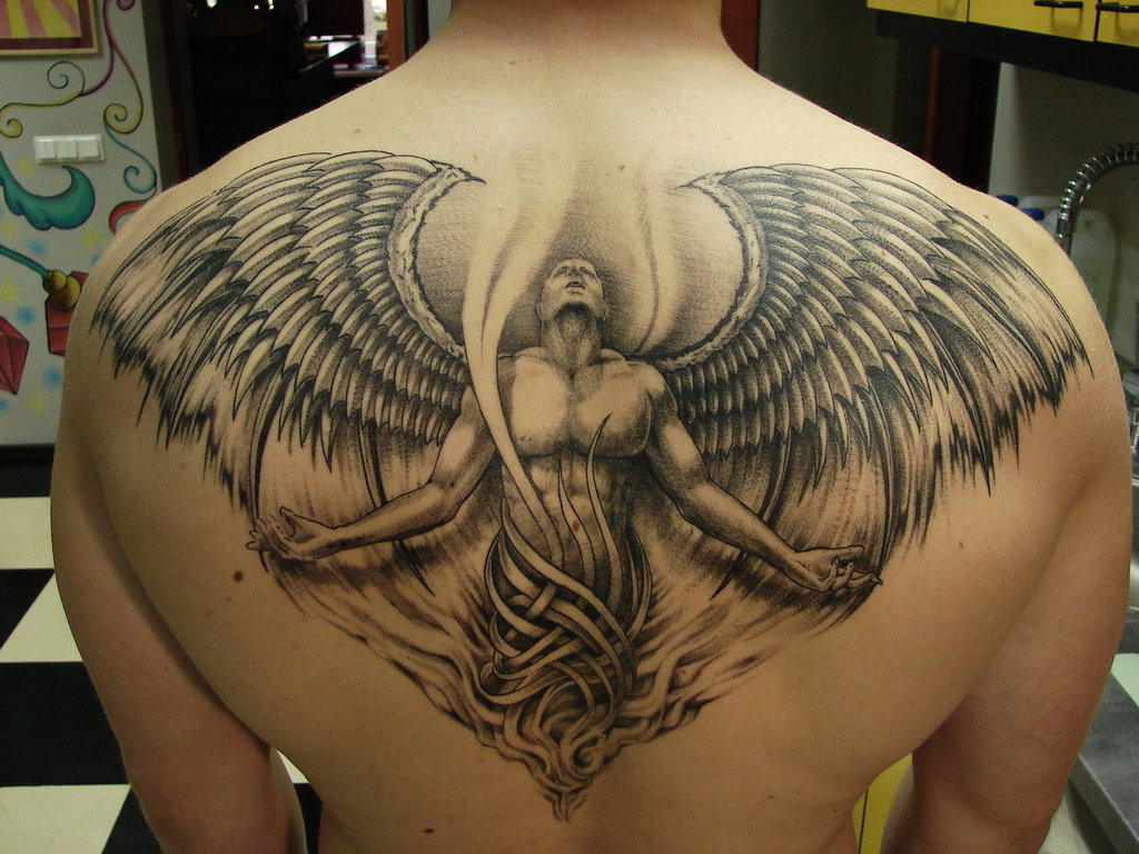 Angel Back Tattoos