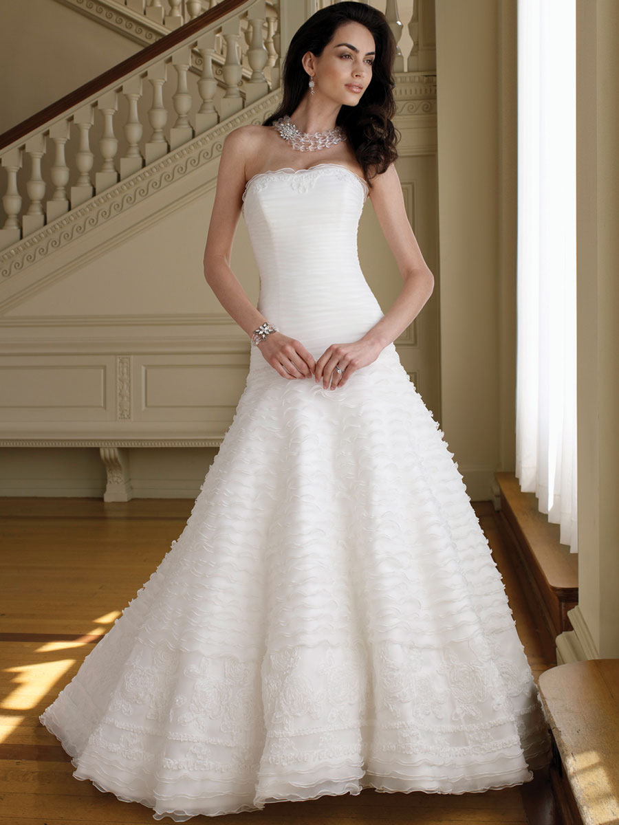 white-a-line-princess-wedding-dress