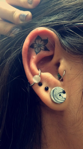 Ear Tattoos Idea.