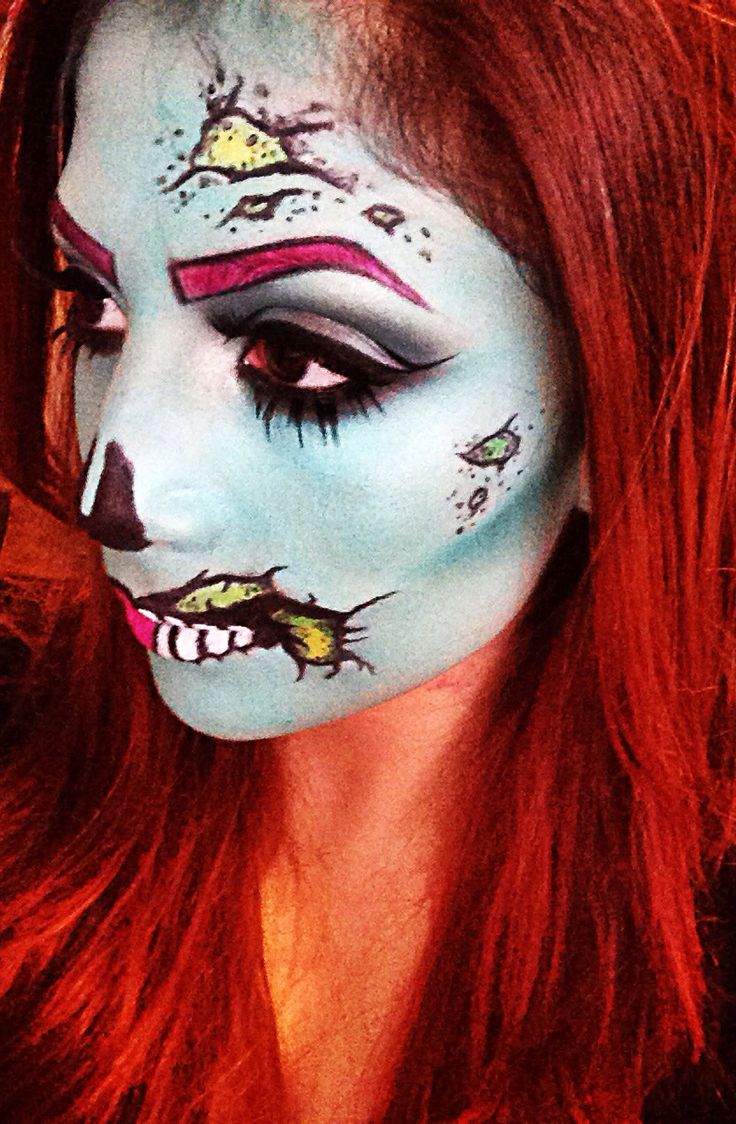 Girl Zombie Halloween Makeup