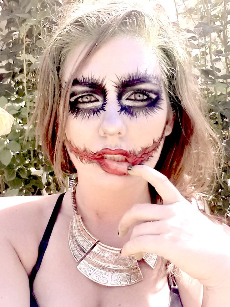 Girls Joker Halloween Makeup
