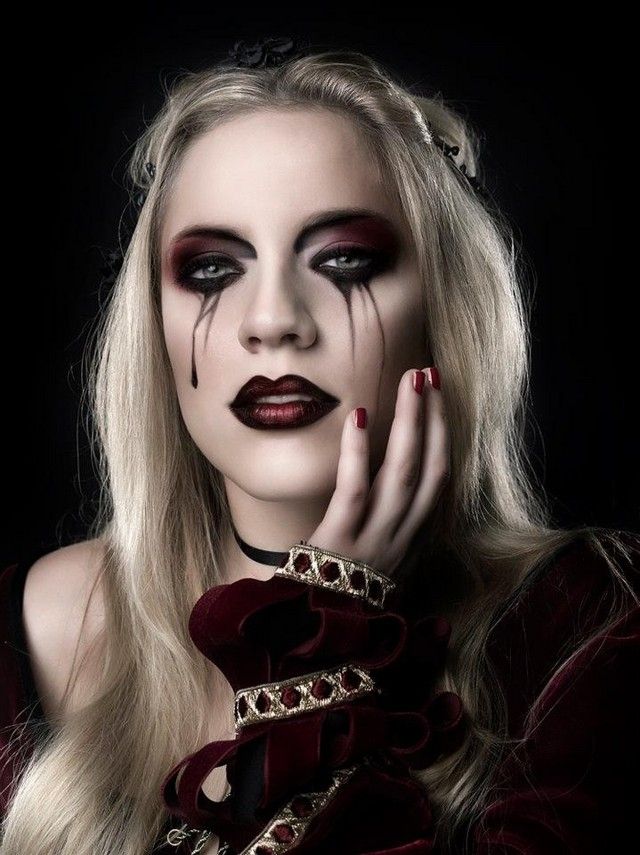 Gothic Vampire Makeup for Girls