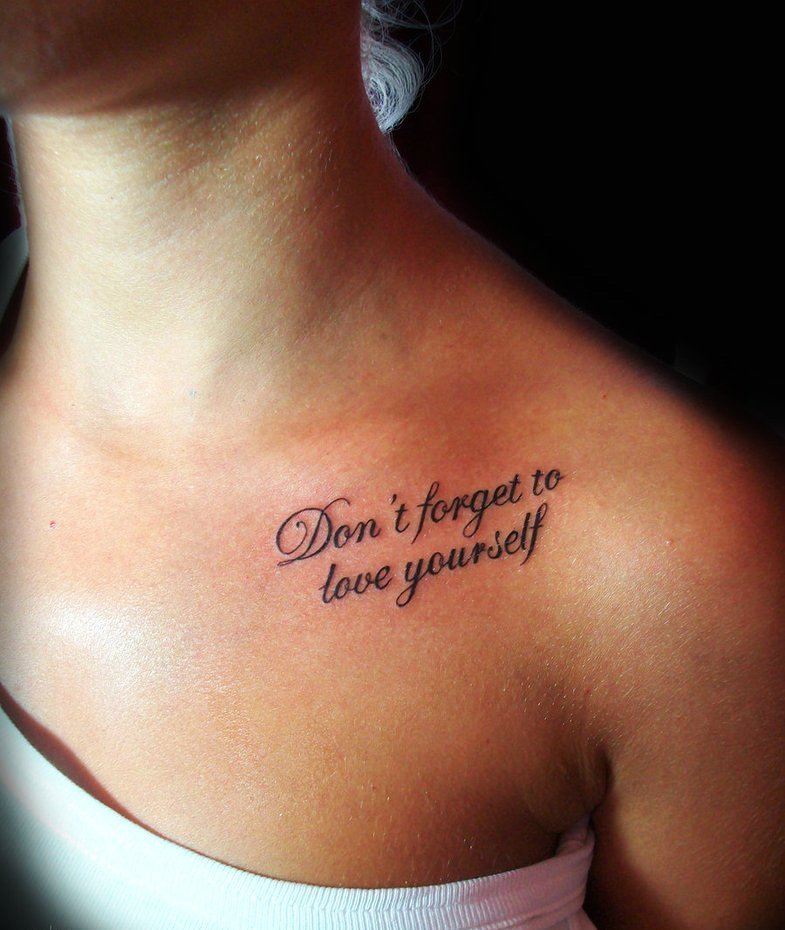 Lovely Quote Tattoos For Women