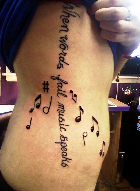 music-quote-tattoo-design