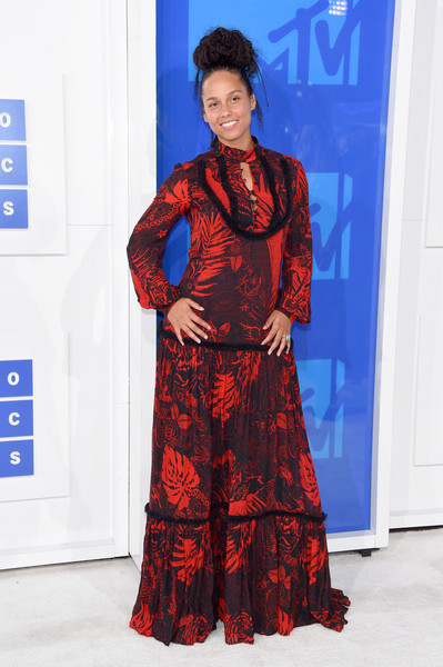 Alicia Keys Print Dress