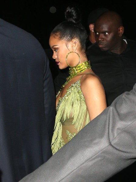 Rihanna Beaded Hoops