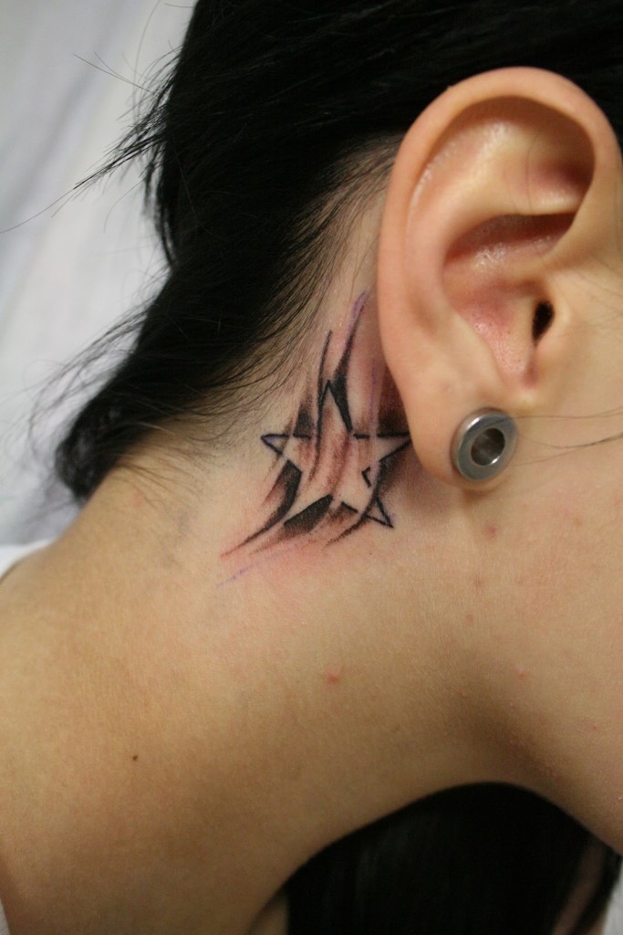 Star-Tattoo-Designs-Behind-Ear