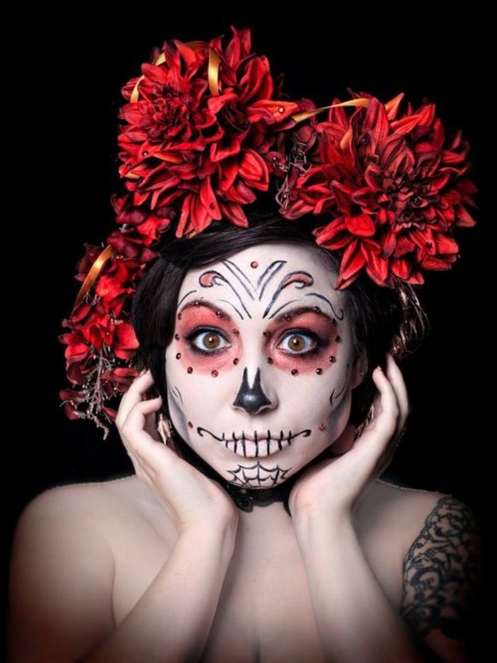 sugar-skull-catrina-inspired-halloween-makeup
