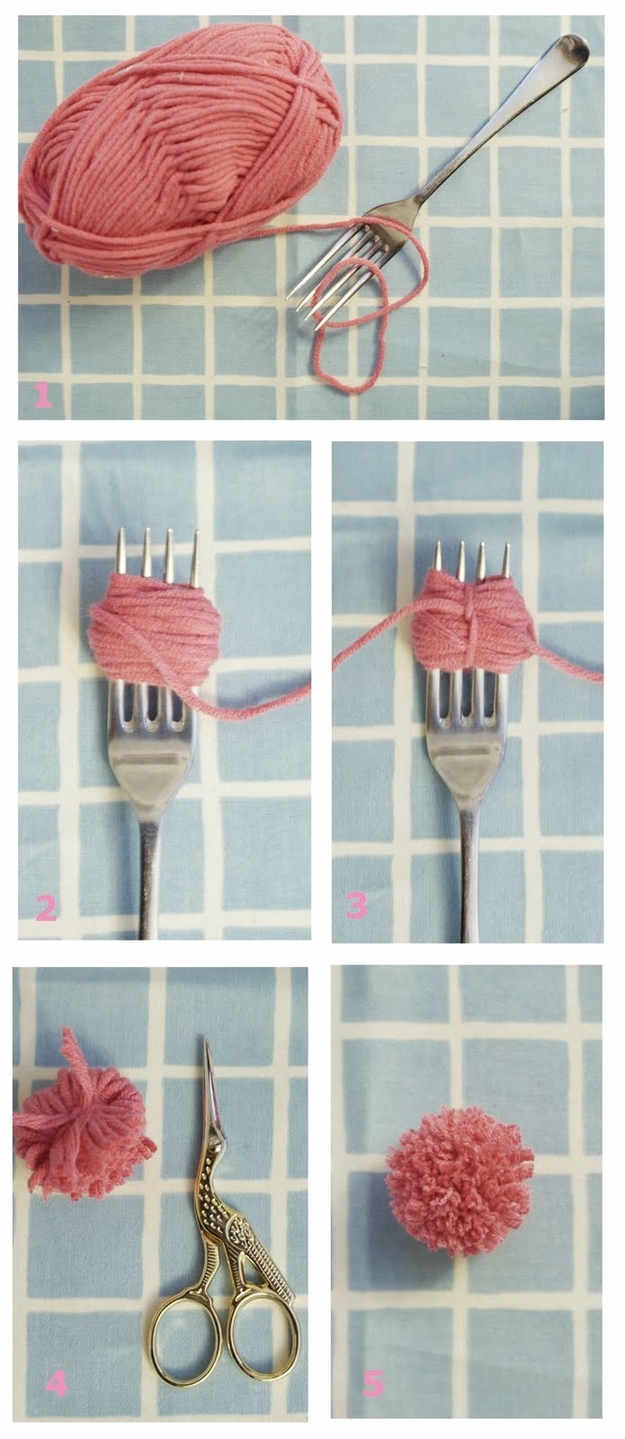 tiny-pom-poms-with-a-fork