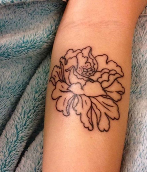 simple-flower-forearm-tattoo