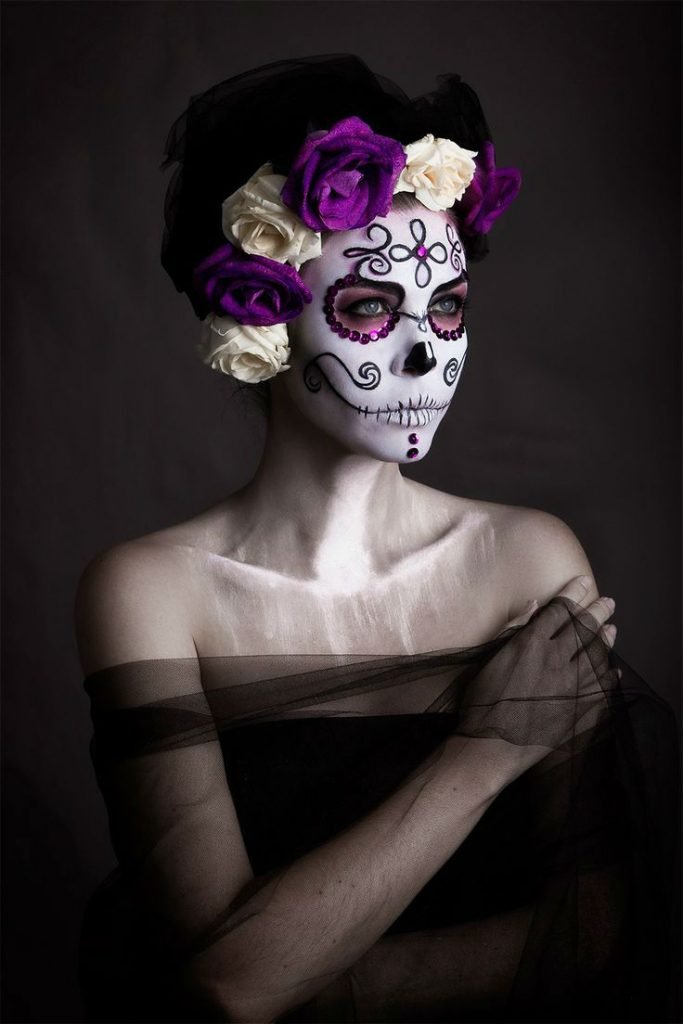 30 Breathtaking Catrina Halloween Makeup Ideas - Ohh My My