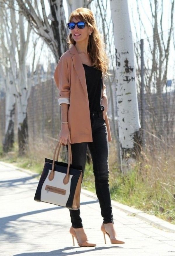 25 Trendy Women's Outfit Ideas With Long Blazers - Ohh My My